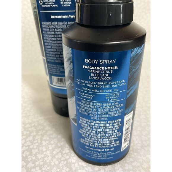 Bath and Body Works Men’s CLEAN SLATE 3 Piece Set - Picture 4 of 5